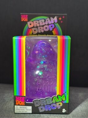 NeeDoh Dream Drop with Splat Stand - Purple NWT